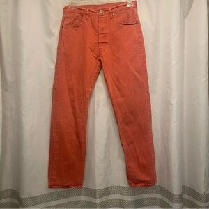 Levi’s 501 Original Jeans Rust Red – Size 34x34